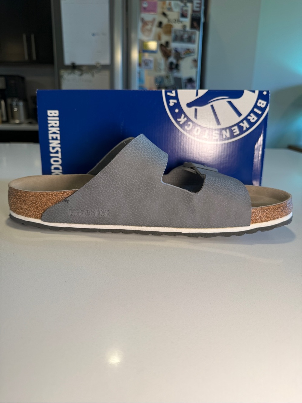 BIRKENSTOCK - Arizona BS Sandal in Desert Soil Grey - Men’s Size 12/45 - Picture 10 of 14